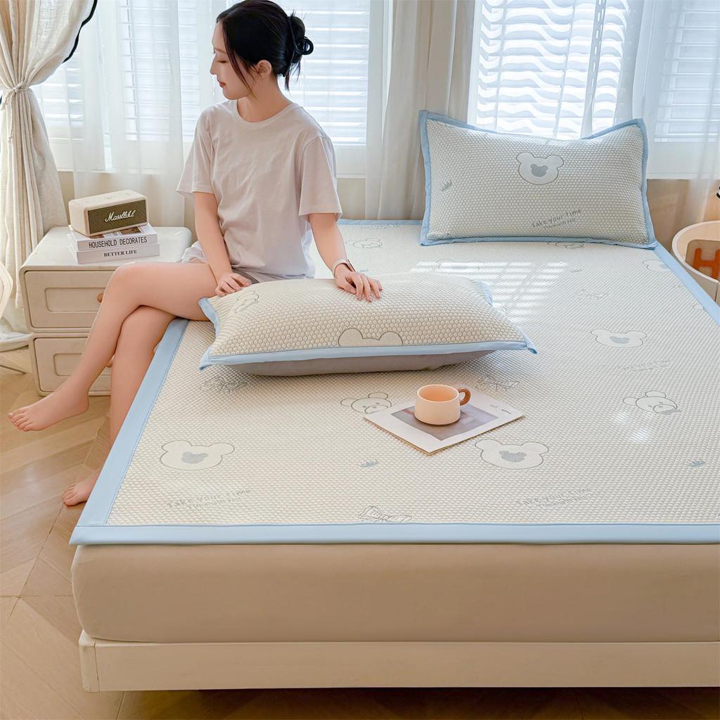 2026 A-Class Summer Cooling Ice Bean Three-Piece Bedding Set for Single Bed