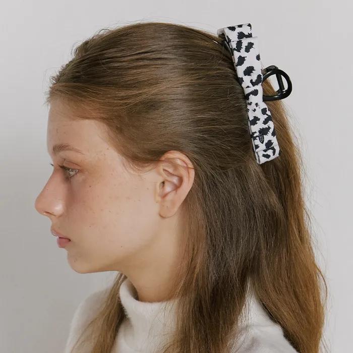 Softy Leopard Bow Hair Claw