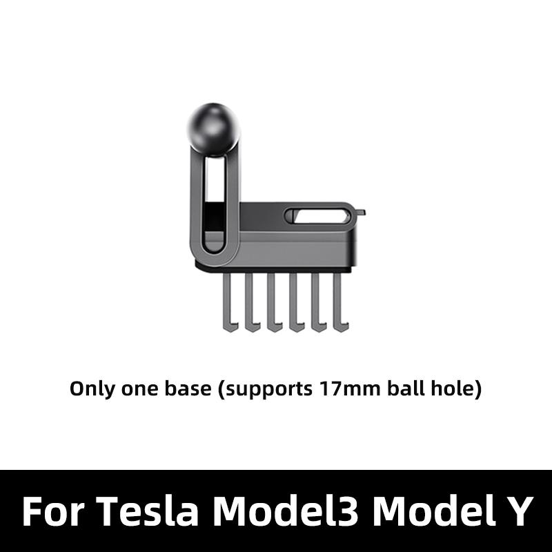 TEEQ Car Phone Holder For Tesla Model 3/Y Air Outlet Lossless Mount Magnetic Wireless Charger 15W Fast Charging Free Adjustable