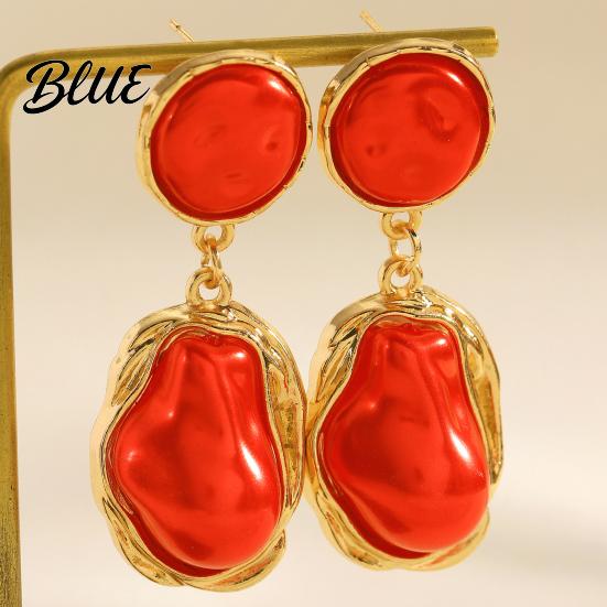 Party Earrings 1 Pair Drop for Women Irregular Baroque Imitation