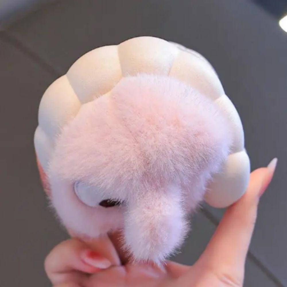 Cartoon Design Comfortable Warm Rabbit Slippers Fluffy Anti Slip Children's Slippers Faux Fur Waterproof Cotton Shoes Boys Girls