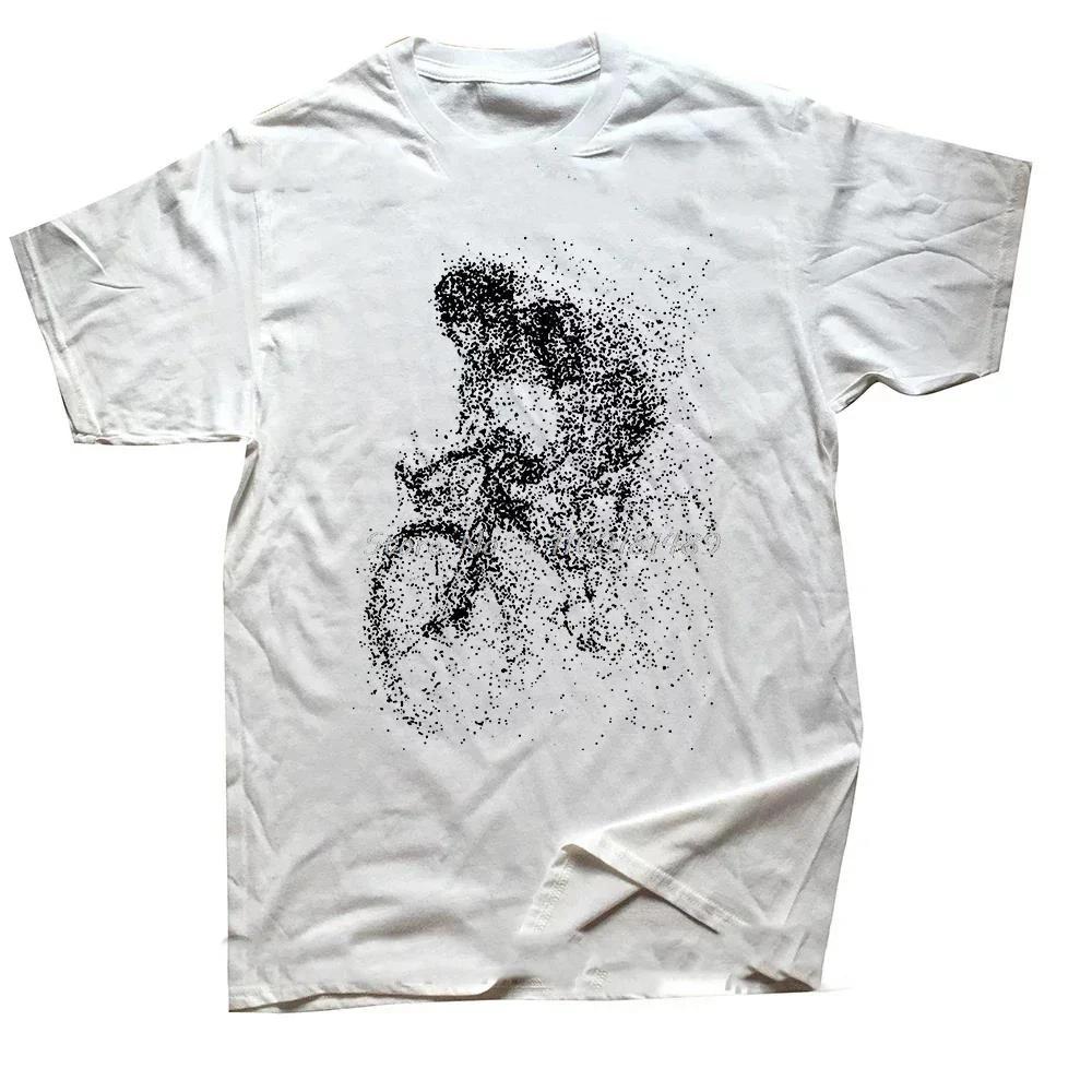 Retro Mountain Bike T-Shirt Summer Men Short Sleeve Biking Sport Lovers I Like Beer And Cycling And Maybe 3 People Bicycle Tops