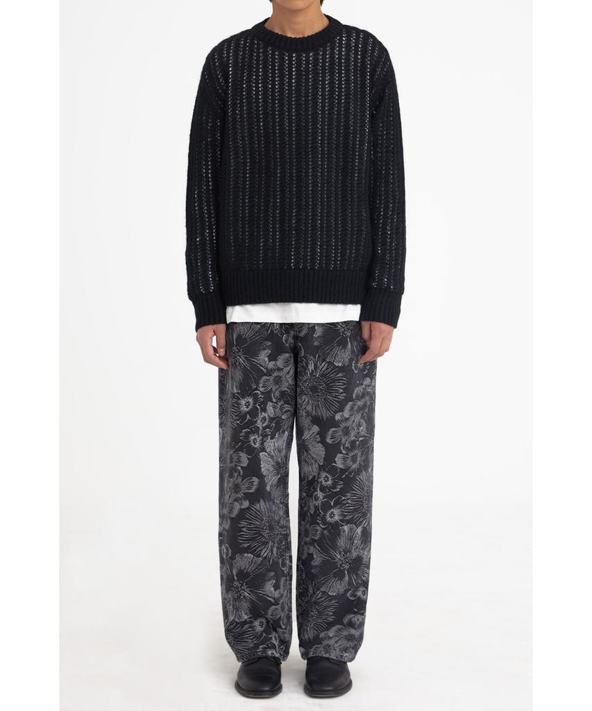 YOUTH Meshed Mohair Sweater_Black
