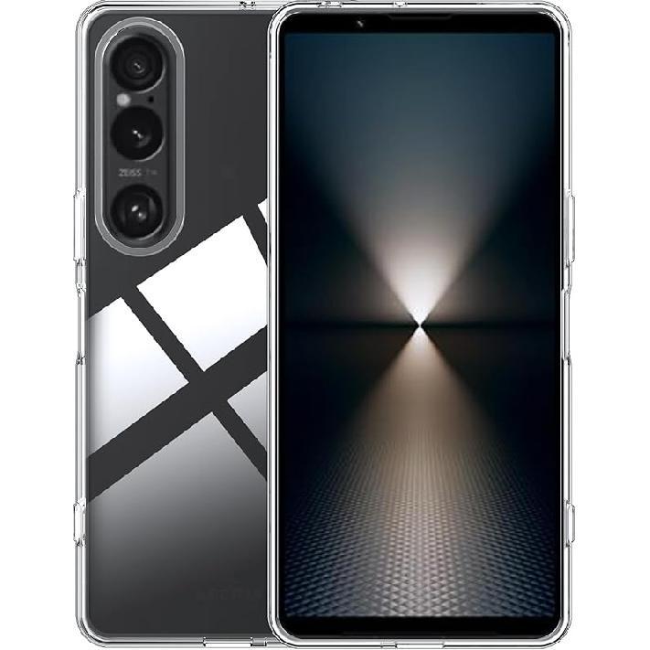 For Sony Xperia 1 VII Case,high qualit,Scratch Resistant,Anti-Skid-TPU Rubber Soft Skin Silicone Protective Case Cover Transparent