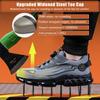 Indestructible Steel Toe Shoes for Men Women Construction Industrial Work Safety Sneakers Rotated Button Easy Wear