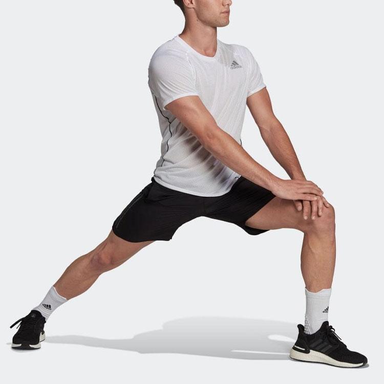 Adidas Solid Color Striped Logo Sports Shorts Men shorts Black HE2468