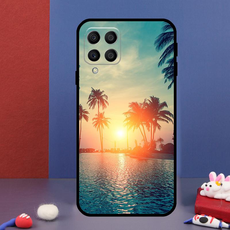 Summer Beach Sunset Palm Tree For Samsung Galaxy M14 M34 M54 M33 M13 M23 M53 M15 M55 M31 M51 M20 M30s M32 M52 Phone Case