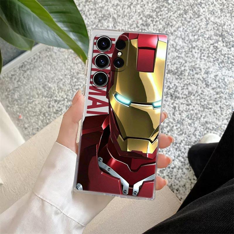 Custodia Trasparente The Avengers Spiderman Marvel Per Samsung Galaxy S26 S25 Ultra S24 S22 S26 Plus S20 S23 S21 S25 FE Copertura Trasparente