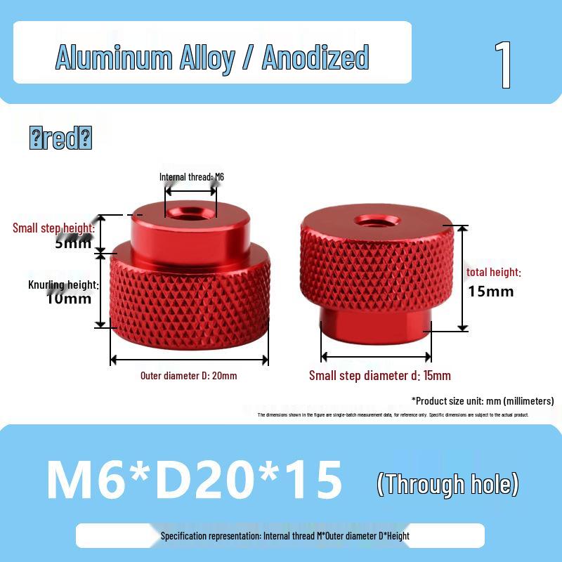 National Standard Aluminum Knurled Hand-Twist Nut M3-M10