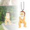 Funny Naked Santa Claus Christmas Ornaments Naughty Acrylic Xmas Tree Hanging Decoration Gag Gifts for Holiday Party Supplies