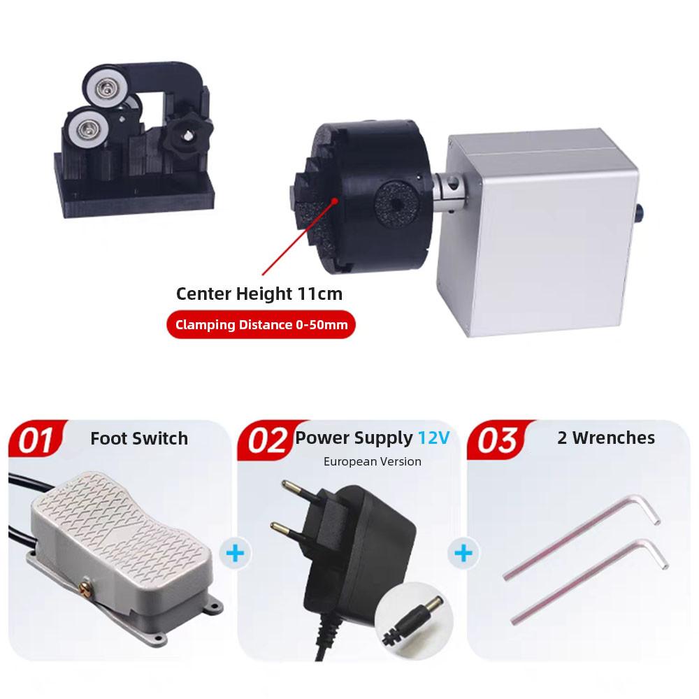 DIY Fishing Rod Gluing Machine Micro Winding Epoxy Rotary Applicator Electric Fishing Rod Conversion Repair Kits