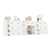Sideboards 3 pcs White Particleboard