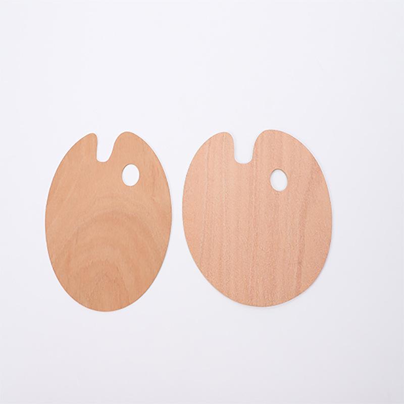 Oval Wooden Color Palette for Art Students