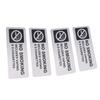 4 Stück Rauchverbotsschilder 7x3 Zoll Wetterfest Selbstklebend Kein Vaping Aluminiumschilder für Zuhause Geschäft Innen Außen