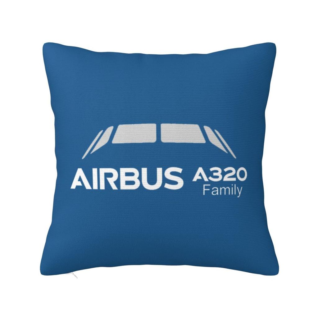 A320 Family Square Pillowcase Cushion Cover Pillow Case Throw Pillow Cover for Home Sofa Living Room