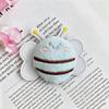 Colorful Cartoon Bee Plush Brooch Pendant for Clothes, Shoes, Hair, and Bags.