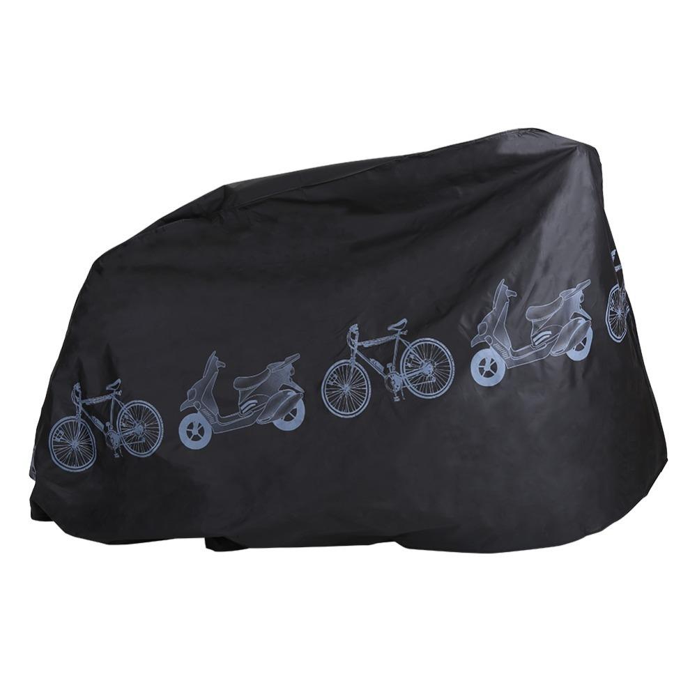 Durable PEVA Bicycle Rain Cover Black&White Waterproof Bike Cover All-Weather Electric Bikes Covers Outdoor Use
