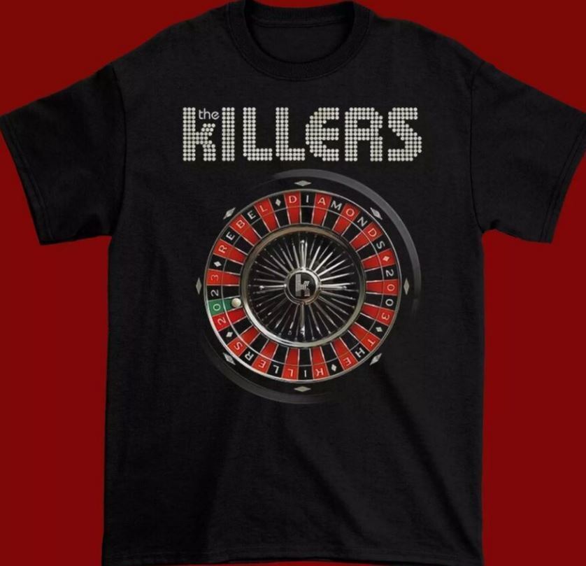Rebel Diamonds Песня The Killers Подарок фанатам Все размеры Черная унисекс Рубашка Унисекс Футболка L