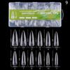 600 Buc/Cutie Unghii False Transparente Mate French Migdală Acrilic Picătură de Apă Vârfuri Unghii False Pentru Extensie Vârf Instrument Manichiură