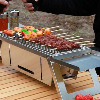 Outdoor-Grill, faltbarer Tischgrill, tragbarer Camping-Party-Grill für den Gartenstrand