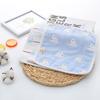 6 Layer Pure Cotton Gauze Baby Burp Cloth Cartoon Jacquard Square Towel For Infant Kids Face And Hand Washing