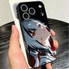 Genshin Impact Arlecchino Soft Phone Case for iPhone 16 16E 17 Air 15 Pro Max 14 Plus 13 Mini 11 12 7 Black Cover Back Shell