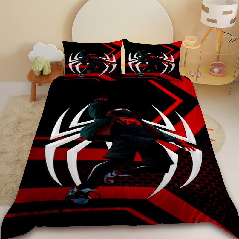 Cartoon Spidermans Duvet Cover Set Kids Boys Bedding Set Spider Hero Quilt Cover for Children edroom Decoration