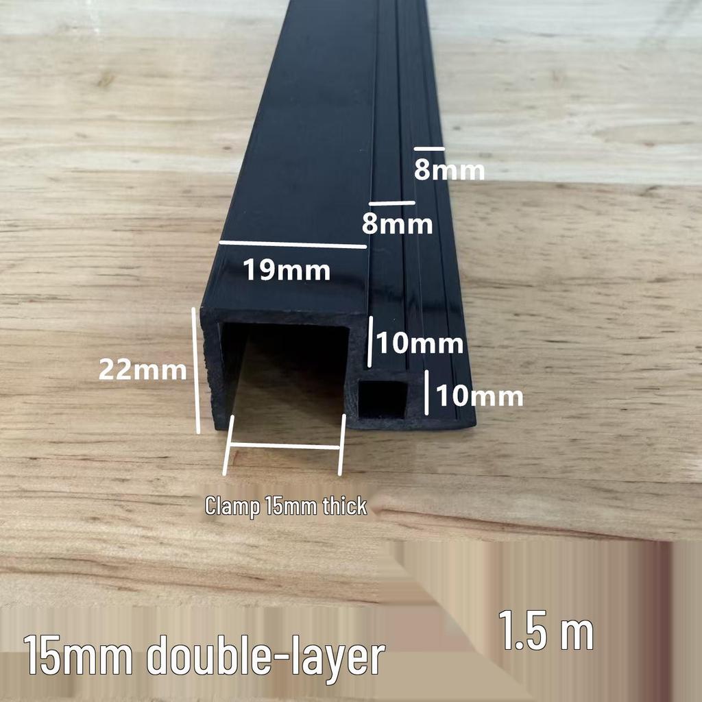 Double-Layer Fish Tank Slide Rail Anti-Jump Lid Track and Edge Banding