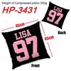 Blackpink Anime Printed Removable Washable Pillows Cushions