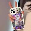 D-Decor T-Theft A-Auto G-GTA Joc Video Carcasă Telefon Piele Dură Pentru IPhone 14 13 16 Mini 15 14 11 12 Pro Max Plus Fundas