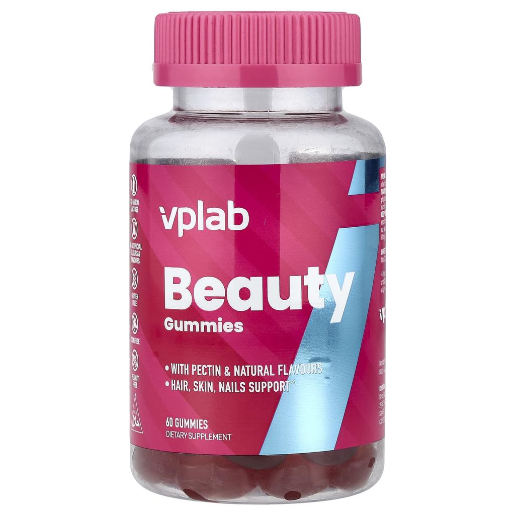 Vplab Beauty Gummy Jelly, Mixed Berry, 60 Gummies