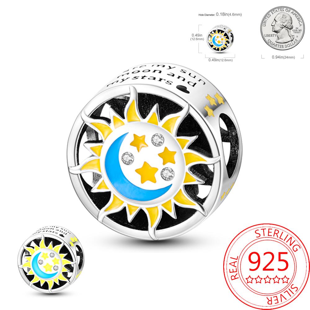 Noctilucent Copper Marine Organism Flowers Firefly Star Moon Build Pendant Bead Fit Bracelet Necklaces Party Gifts