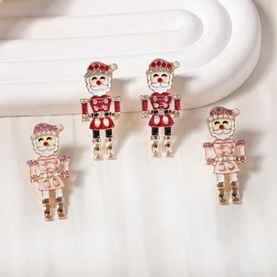 Elegant Christmas Nutcracker Tin Soldier Stud Earrings - Trendy and Versatile
