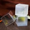 25pcs Plastic Frosted Gift Box Party Favor Boxes Treat Boxes Square Packaging Box Gift Wrap Box