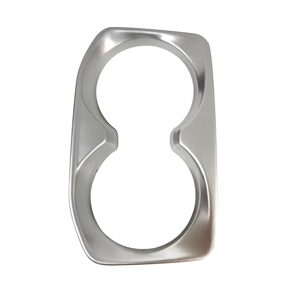 Car Interior Cup Holder Cover Trim for Peugeot 4008 5008 3008 GT 2017 2018 Matte Chrome Framing Styling Car Accessories ABS