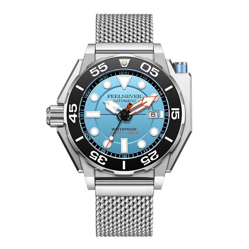 New Automatic Mechanical Watch for Men FeelNever Original Waterproof Luxury Business Male Wristwatches Relogio Masculino