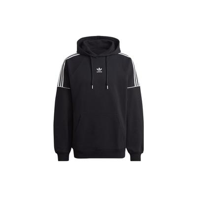 Dreistreifen Baumwoll-Kapuzenpullover HK7309