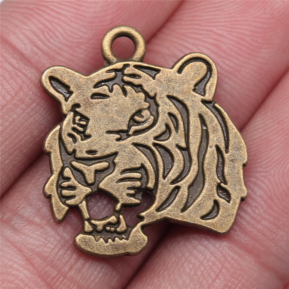 

5pcs Animal Tiger Head Pendant Charms For Jewelry Making Pendants Antique Jewelry Making DIY Handmade Craft Pendant