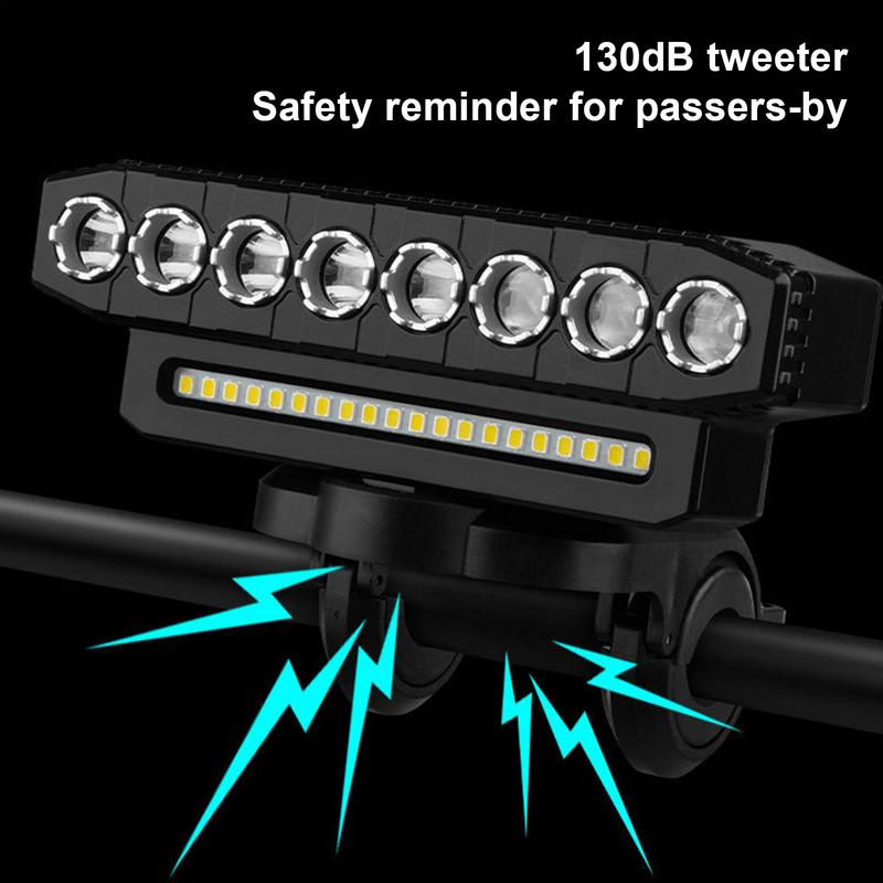 Rechargeable LED Cycle Front Light Super Bright LED Rechargeable Front Light 6 Light Modes Cycling Flashlight Waterproof Cycle