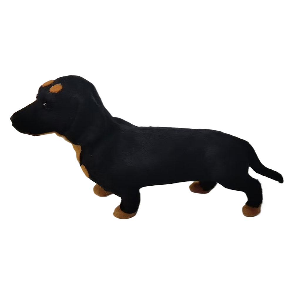 

1 шт. Имитация таксы Плюшевая модель животного Маленькое украшение для эмоционального исцеления Реалистичная собака Щенок Плюшевая игрушка Украшение ГОРЯЧЕЕ чёрный