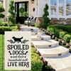 Spoiled Dogs Live Here Garden Flag - Durable Polyester, 12x18in, Outdoor Yard Decor for Dog Lovers, Perfect Home & Garden Gift