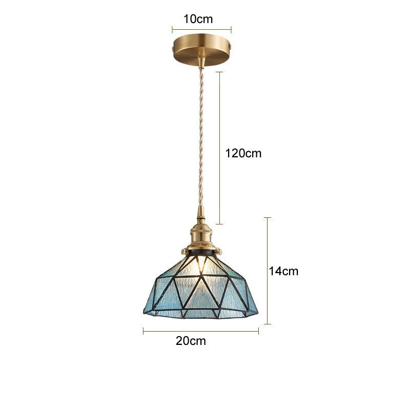 

Японский домашний декор стеклянный подвесной светильник винтажный латунный деревенский светодиодный потолочный подвесной светильник для спальни обеденный стол люстры