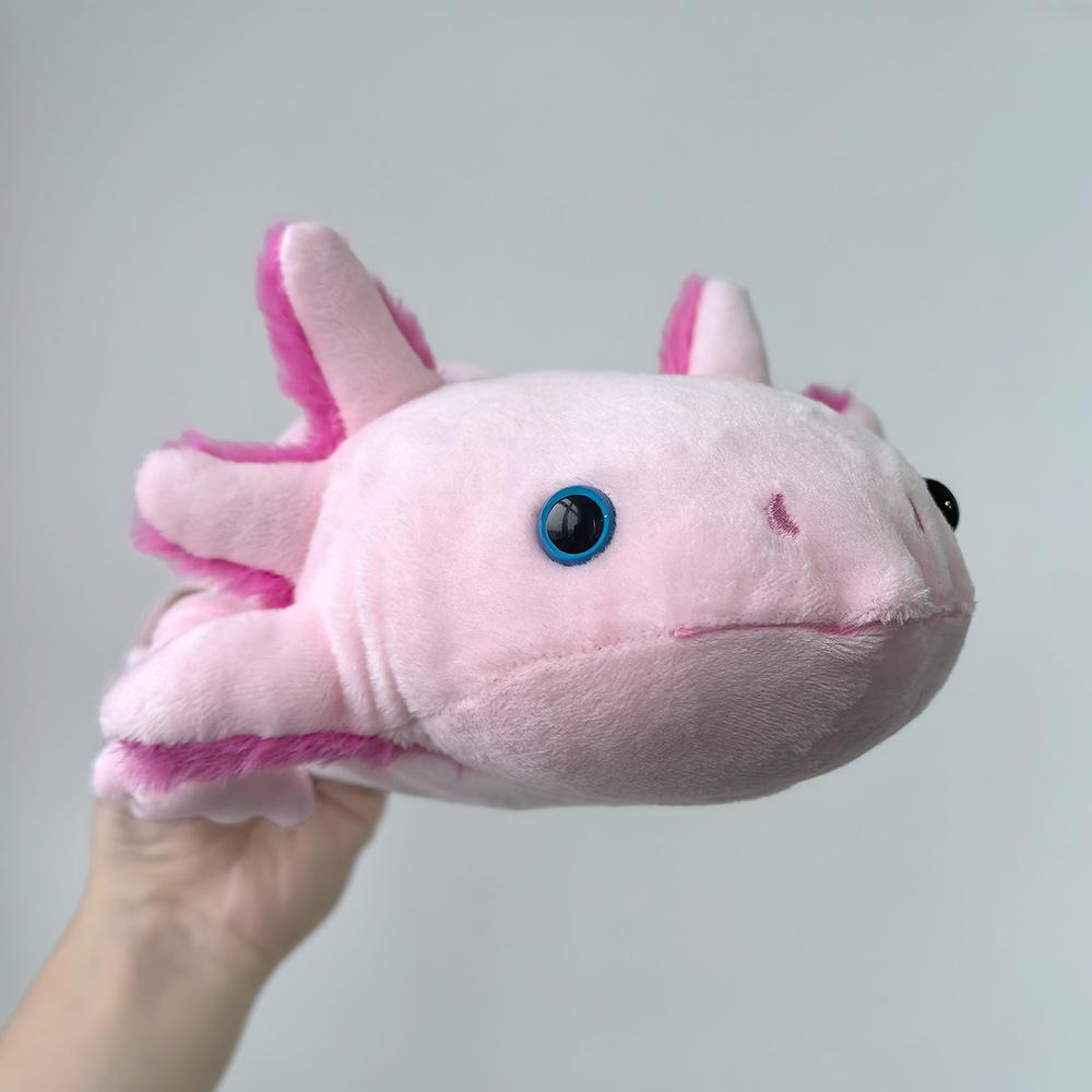 Hexagonal Dinosaur Fish Stuffed Plush Animals Toys Giant Salamander Soft Funny Dolls Children Gift Kawaii Baby Kids Hobbie Toys