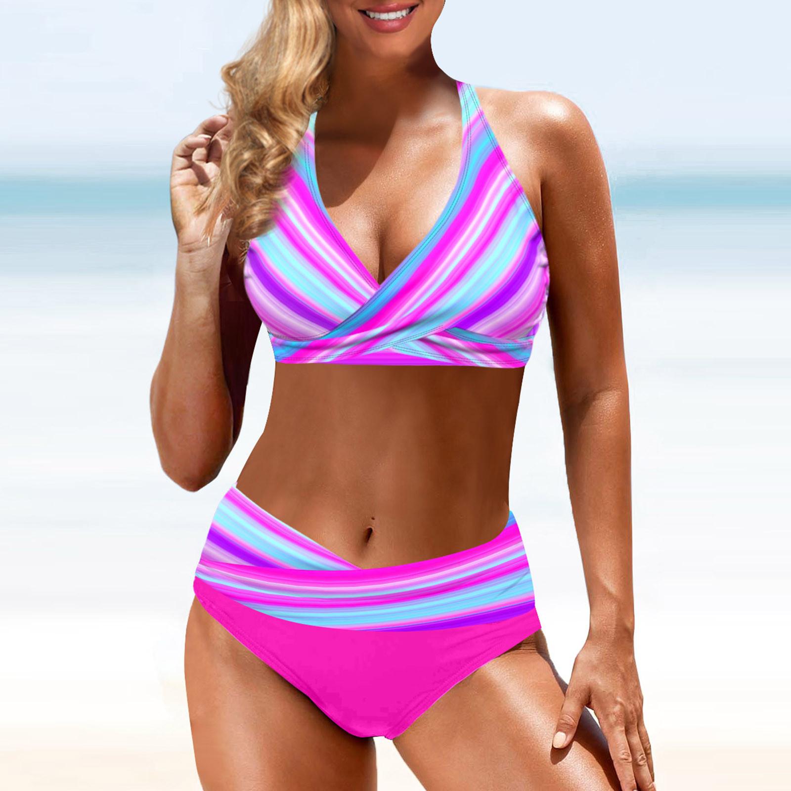 

Женское модное бикини с разрезом и высокой талией, с подушечками для бюстгальтера и без стального купальника с бюстгальтером XXXXL