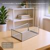 Spacious Steel Mesh Storage Basket, MultiFunctional Organizer Bin for Under Bed, Cabinet, Desk and