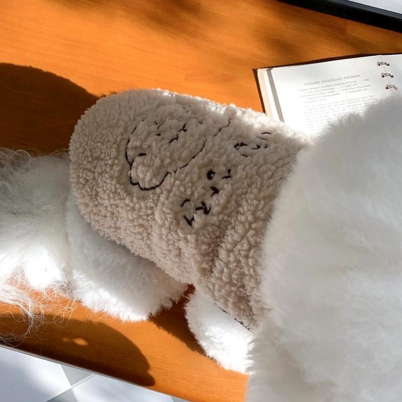 Pet Cotton Coat Teddy Animal Embroidery Vest Small Dog Winter Thickened Jacket Warm Dog Clothes Popular Open Button Shirt