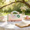 Oxford Cloth Cute Clover Pencil Case With Embroidery Large Capacity For Students And Office