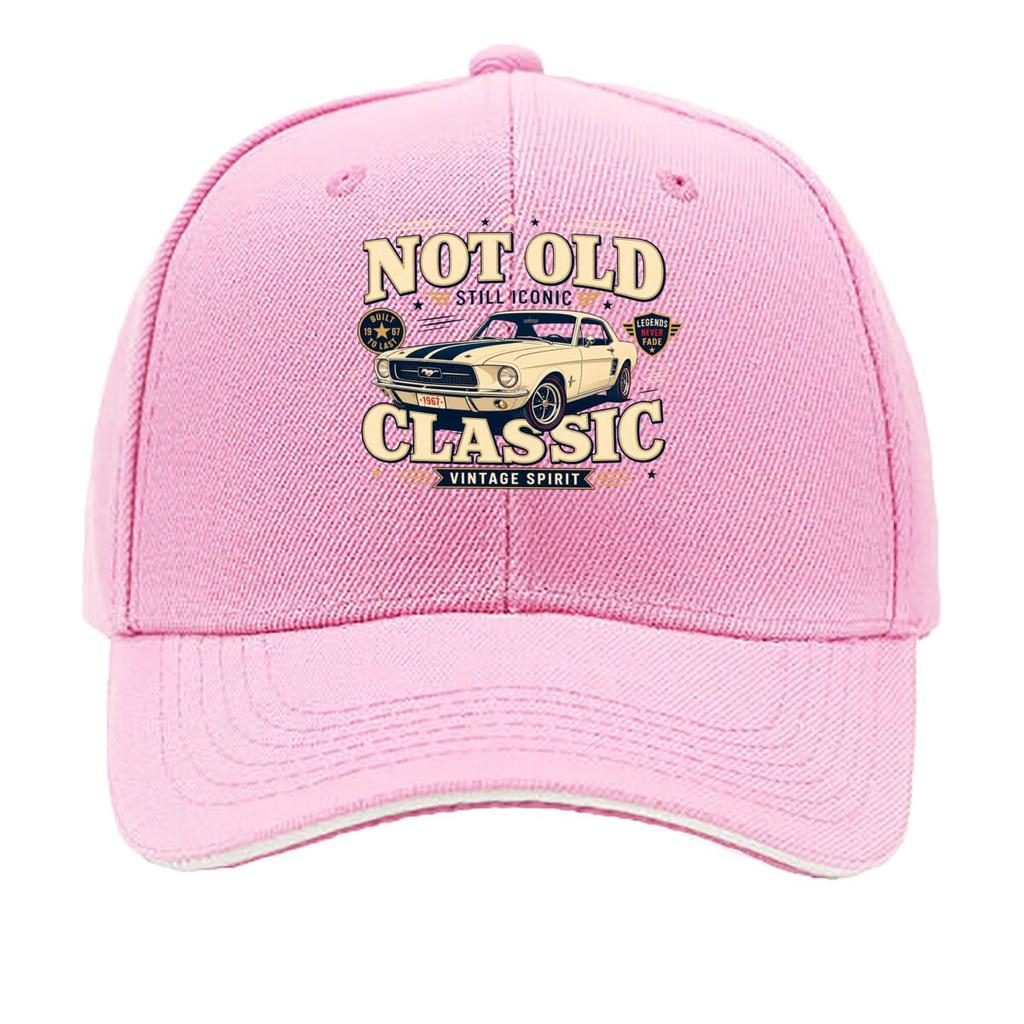 Vintage Car Lover Bold Slogan Design Sandwich Baseball Cap Sun Cap Outdoor Workouts Hat