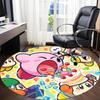 1pz Tappeto Rotondo da Ufficio Kirby, Arredamento per Camera da Letto Soggiorno Casa, Decorazione Stanza, Offic a1016191