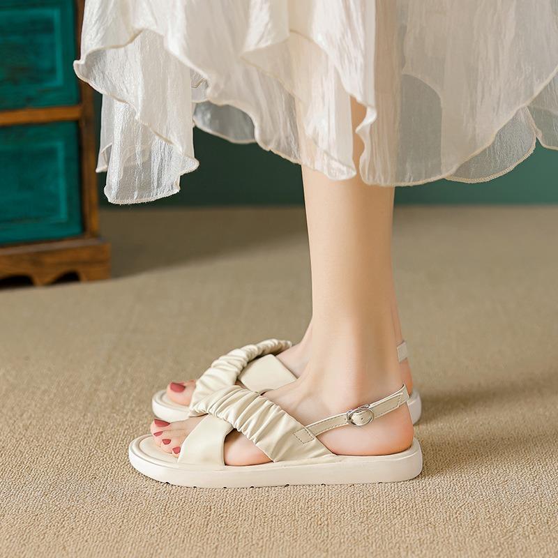 Platform Sandals Women Summer Wear Roman Sandals with Fairy Slippers Large Size
